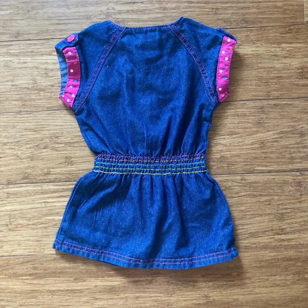 Carter’s Denim Heart Applique Tunic Top, Size 18M